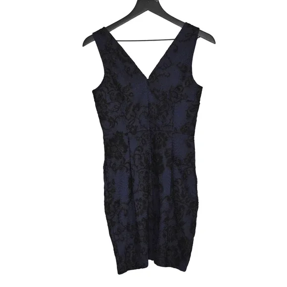 NWT Armani Exchange Navy Blue/Black Lace Dress Size S - Picture 2 of 5
